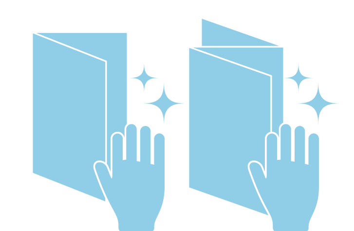 抗菌折チラシ印刷