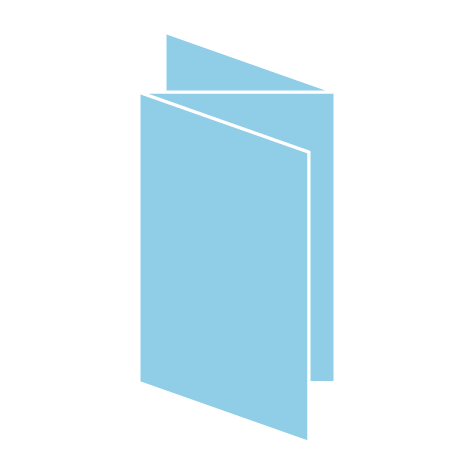 タテ型 三つ折り(Z折り)