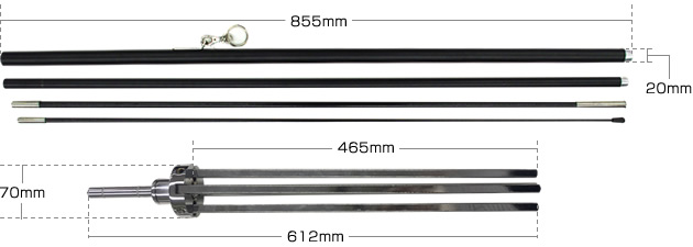 変型のぼり印刷 付属品(スタンド、ポール)