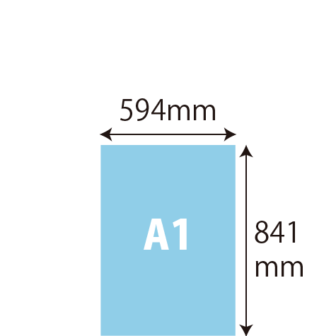 A1サイズ 594mm×841mm