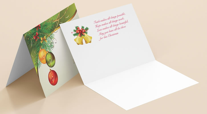 グリーティングカード印刷（オンデマンド）クリスマス