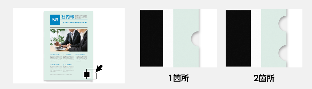 半円切り欠き加工